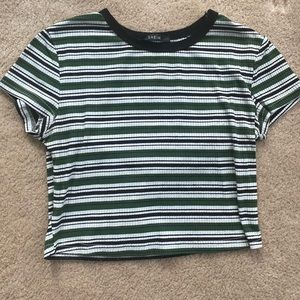 striped shein tee